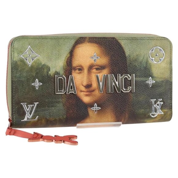LOUIS VUITTON Masters Collection Da Vinci Zippy Wallet Green M64606 Auth 1 - Picture 1 of 16